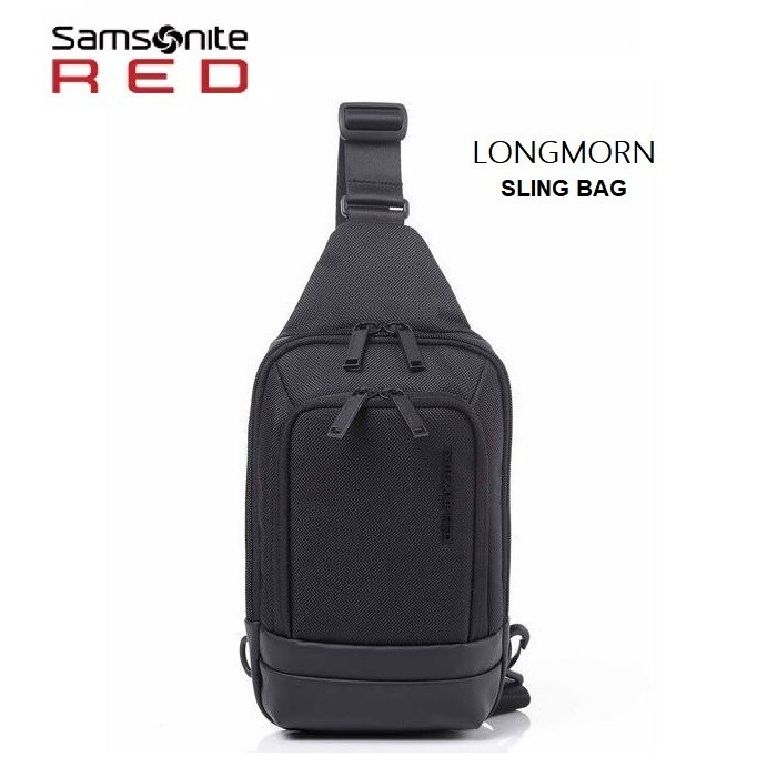 Mab Tas Bahu Pria Wanita Terbaru Sling Bag Samsonite Red LONGMORN Original Limited Edition