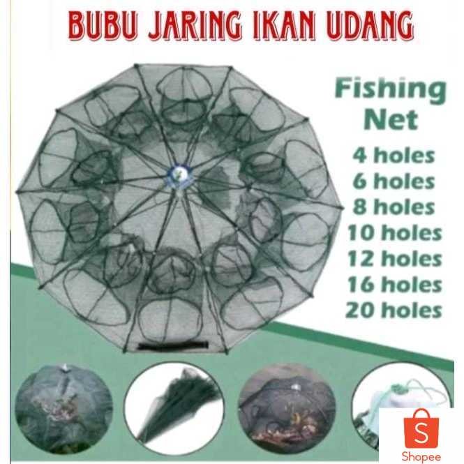 Bubu Payung Jaring Pancing Ikan / Perangkap Ikan Bubu Jaring Pancing Ikan dan Udang Fishing Net Trap