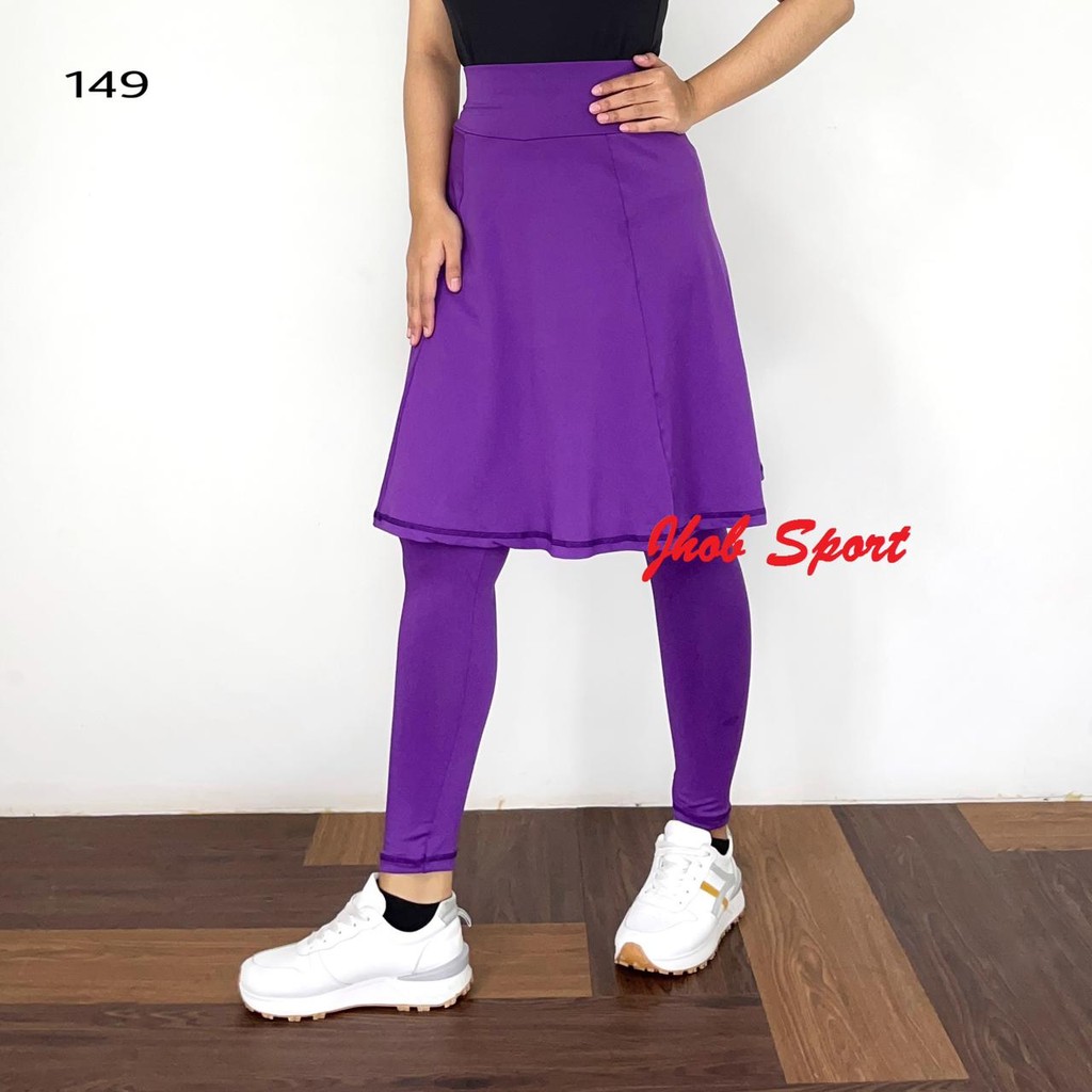 Legging Rok Panjang/Legging Olahraga Wanita/Celana Senam Wanita Muslimah/Zumba/Aerobic