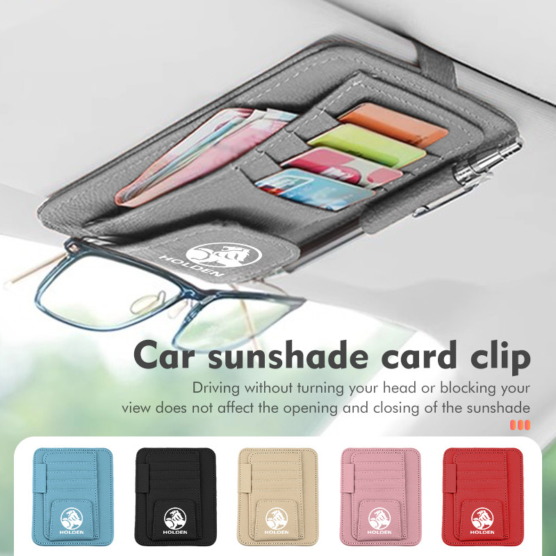 Car Sun Visor Organizer Storage Sunglasses Case Card Bag For Holden Astra Commodore Monaro Trailblaz