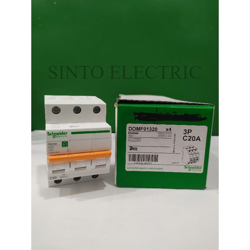 SCHNEIDER MCB 3 Phase 20 Ampere (Miniature Circuit Breaker) 20 A 3 P