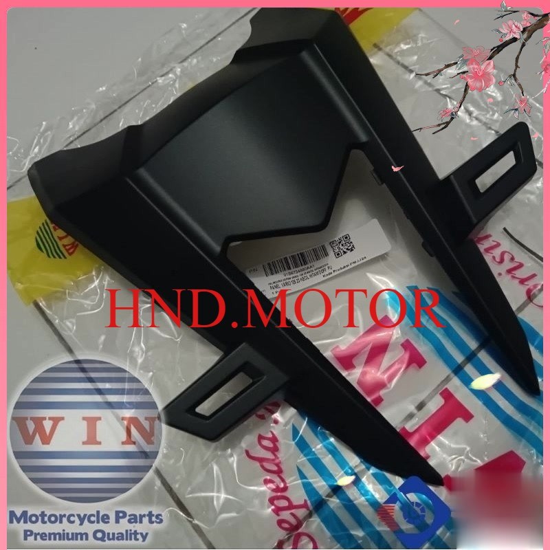 Panel Tameng Dasi Plat Nomor Honda Vario 125 New Gen2 K2V 2023 Hitam Doff Merek WIN