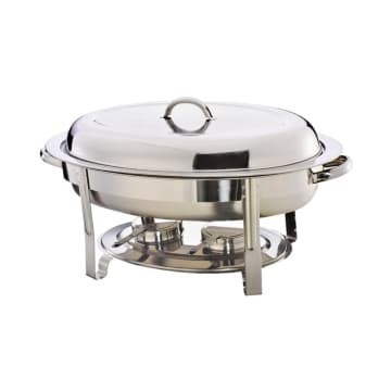 CHAFING DISH STAINLESS STEEL/Panci Prasmanan Oval 5.5 Ltr 10128640