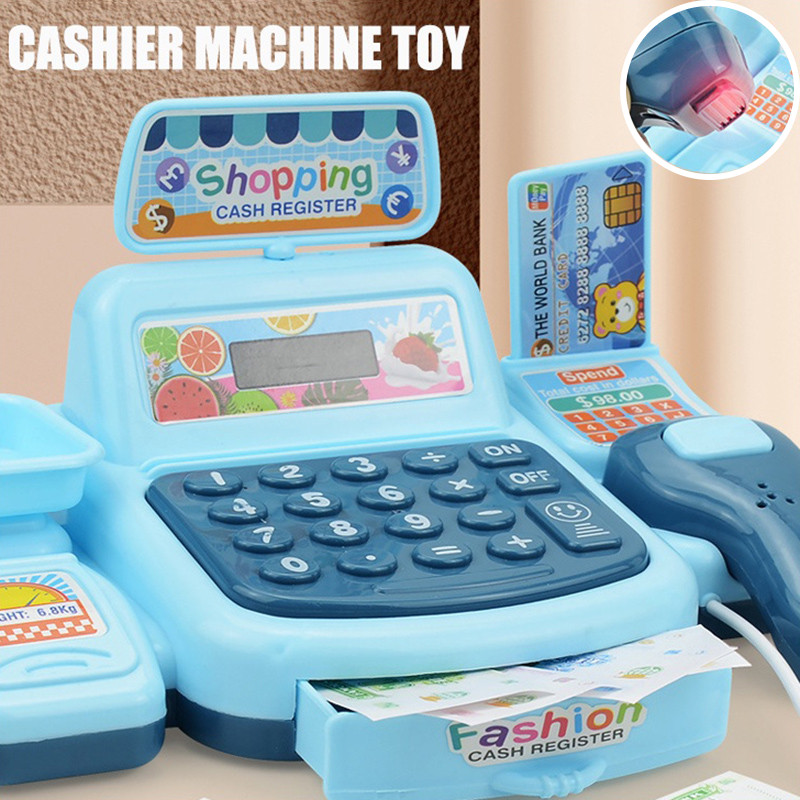 Kasir Simulasi Mainan Mesin Kasir Belanja Mainan Cashier Machine Toys Mainan Edukasi Anak