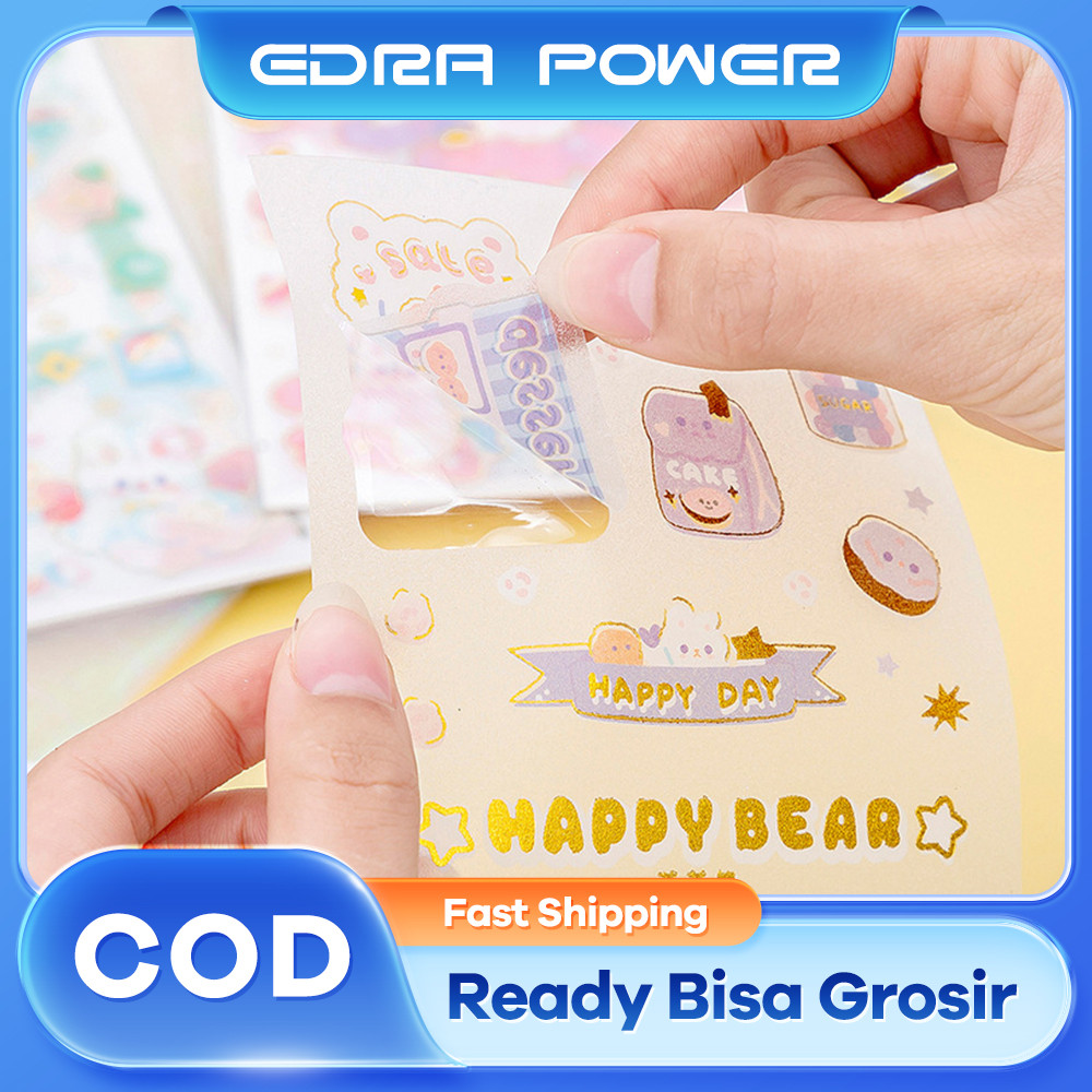 

Stiker Buku Pegangan Lucu Stiker Dekorasi DIY Stiker Stamping Kartun Hadiah anak-anak