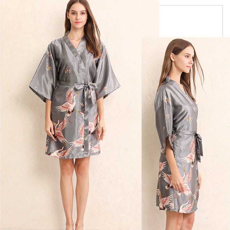 PROMO DISKON { MyReseller }Piyama Malam Girl Dewasa Seksi Fit Kimono Korean Cantik Elegan Romantic