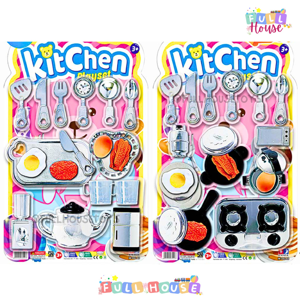MAINAN MASAK MASAKAN ANAK KITCHEN PLAYSET LENGKAP MASAK MASAKAN PIZZA SET LENGKAP