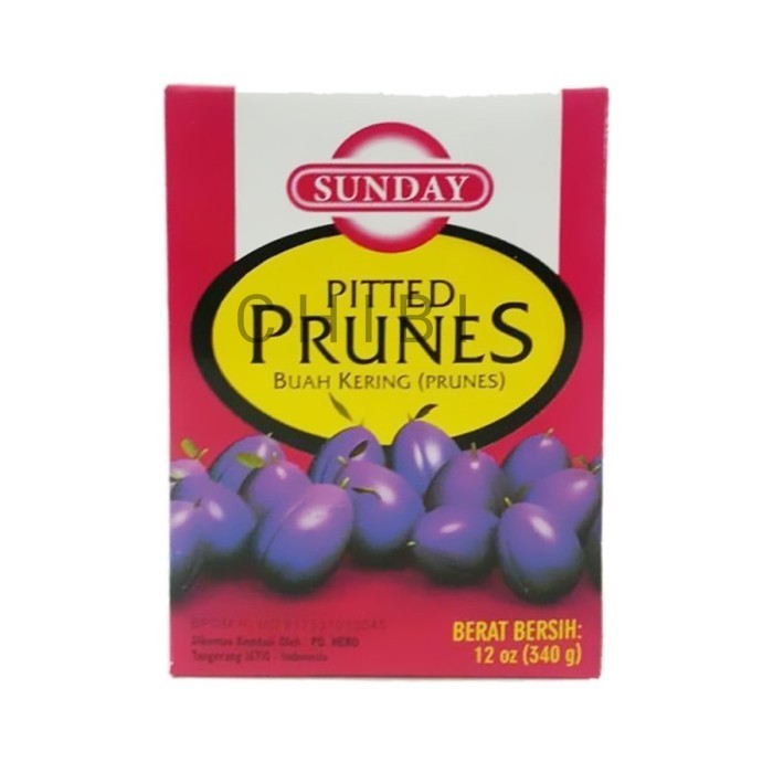 

nb SUNDAY PITTED PRUNES 340 Gr/ Prune/ Lapis Legit/ Plum Kering