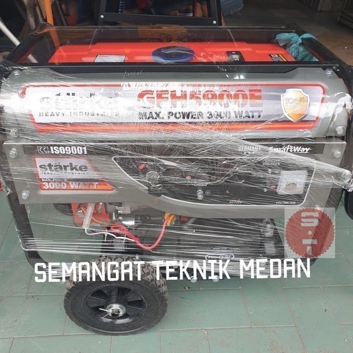 GENSET GENERATOR TEMBAGA 3000 WATT ELECTRIC STARTER STARKE