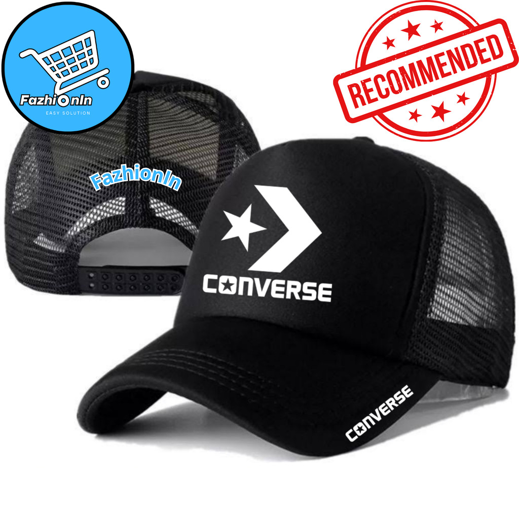 FazhiionIn Topi Trucker KONVERSE - Topi Distro KONVERSE Logo - Topi KONVERSE Premium - Topi Pria Dew
