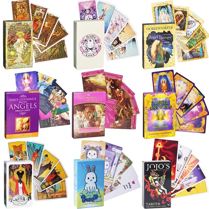 

New Tarot Oracles cards Party Games Mysterious Divination Board Games for Women Girls Card game Board Game High quality