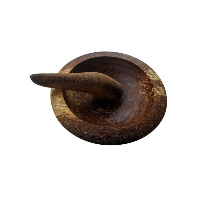 Raqilla - Cobek Kayu Aren + Uleg Kayu Aren cowet kayu aren