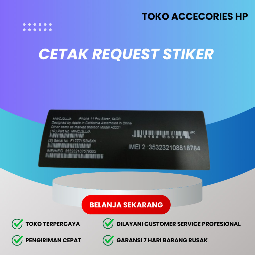 

print cetak request stiker - TA