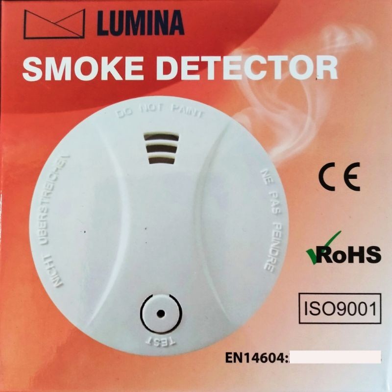 Alarm Smoke Detektor LUMINA battery 9volt Sensor Asap