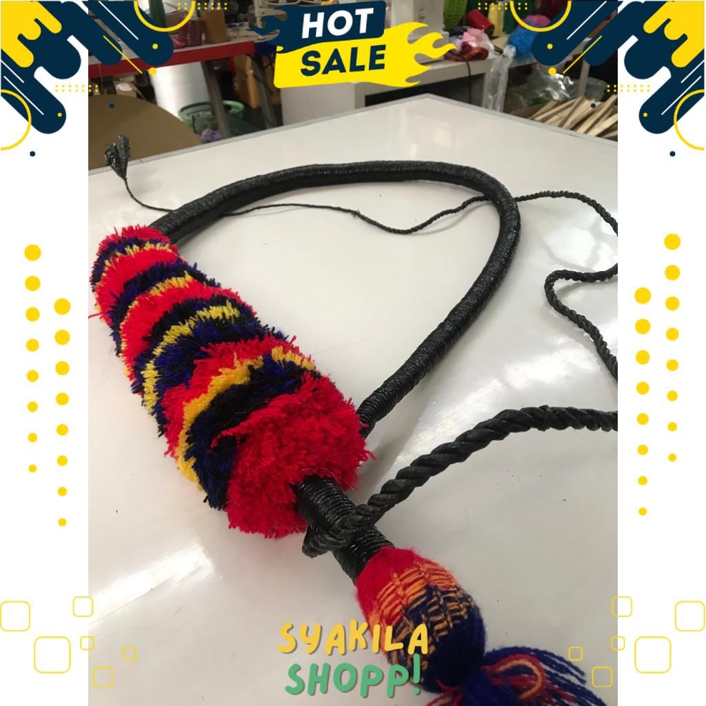 [Diskon 40%] Pecut Jaranan 3 meter bopo dewasa / cambuk jaranan / pecut tari / tarian tradisional / 