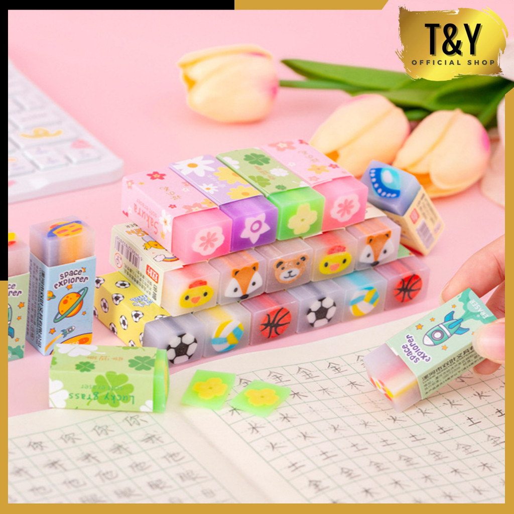 

Alat Tulis Anak / T&Y Eraser Penghapus Karakter Dinosaurus Penghapus Pensil Motif Buah Fruits Sweet Eraser Anak Sekolah Karakter Dino Hapusan Sekolah Korean Style