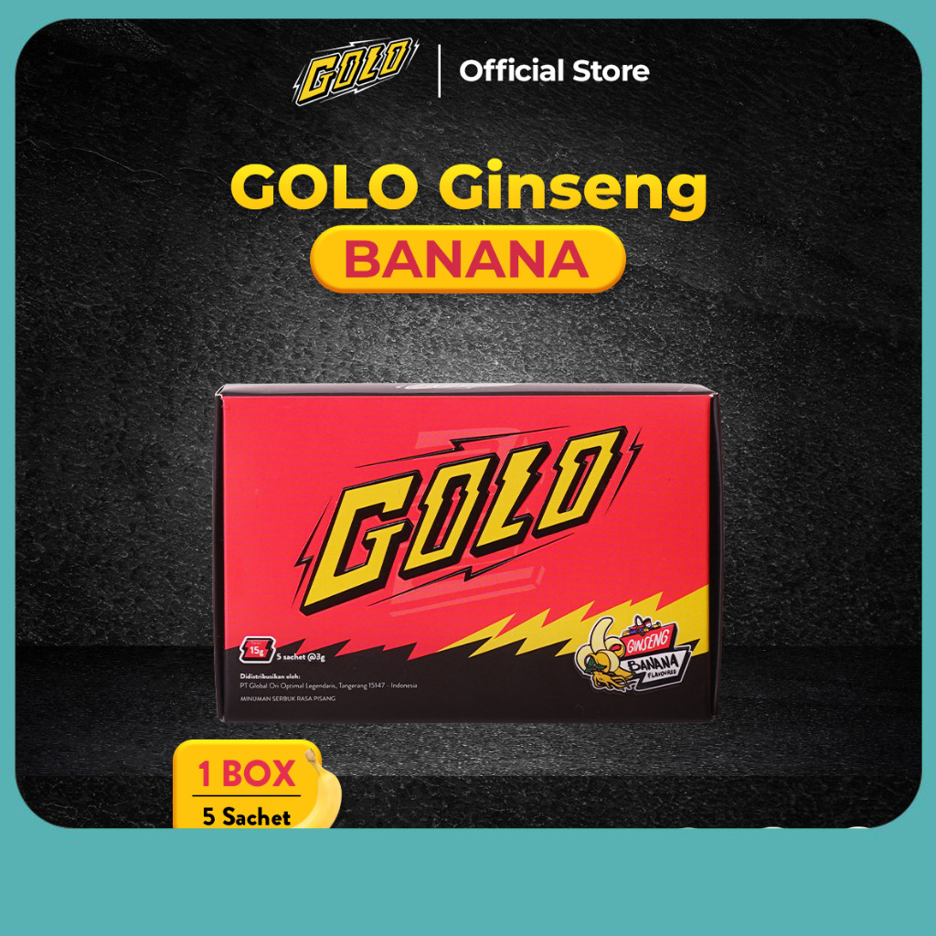 GOLO Ginseng ori 1 box isi 5 sachet Botanical Banana 1 Box hildakarin