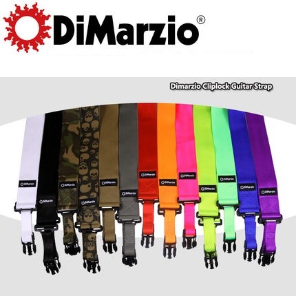DiMarzio Nylon ClipLock Guitar Strap 2-Inch Nylon Quick Release Strap