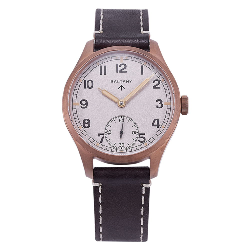 

Retro Bronze Mechanical Watch Men for Seagull ST3620 Manual Winding Movement Super Luminous Sapphire Military Pilot's Wristwatch