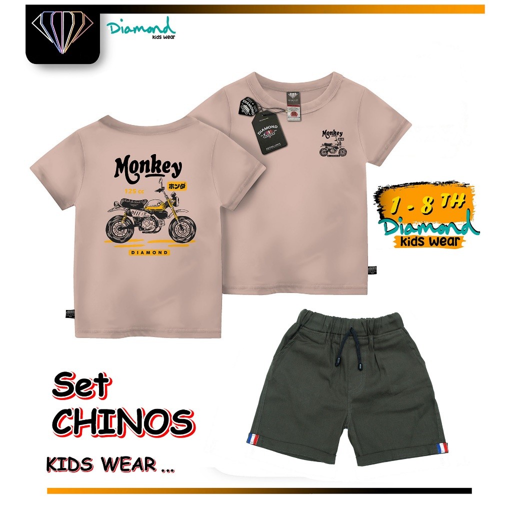 SETELAN BAJU ANAK LAKI LAKI KAOS DISTRO CELANA PENDEK USIA 1 - 8 TAHUN
