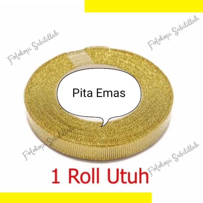 

PITA KAIN EMAS ( GOLD)LEBAR 1 CM