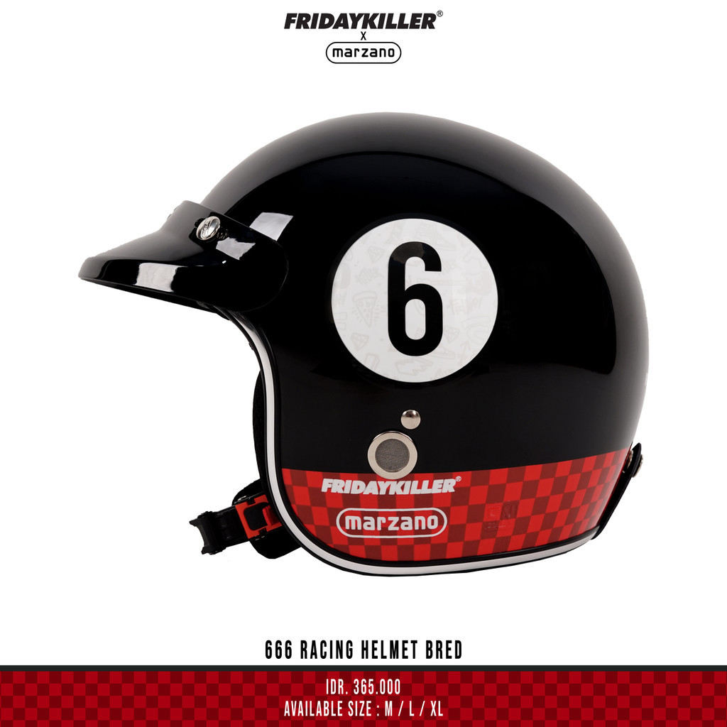 HELM FRIDAY KILLER | 666 RACING BLK RED