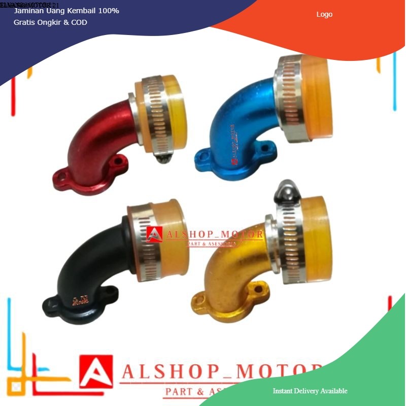 MANIPOL MANIFOLD TEFLON BEBEK KARBU PE 26 PNP GREN,KARISMA,SUPRA DLL BAHAN ALUMINIUM