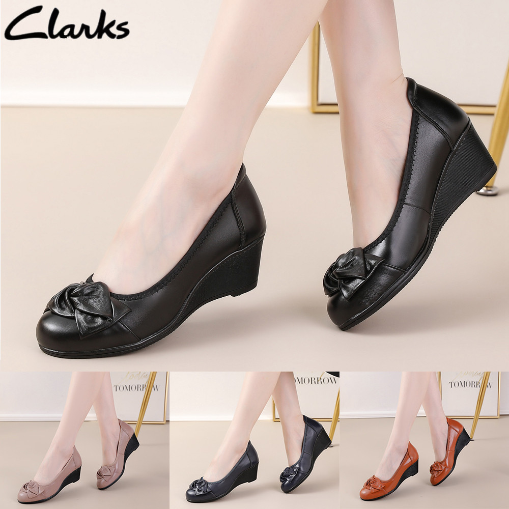 Sepatu Clarks new pita woman  / clarks wanita kulit asli /Sepatu Wanita melati