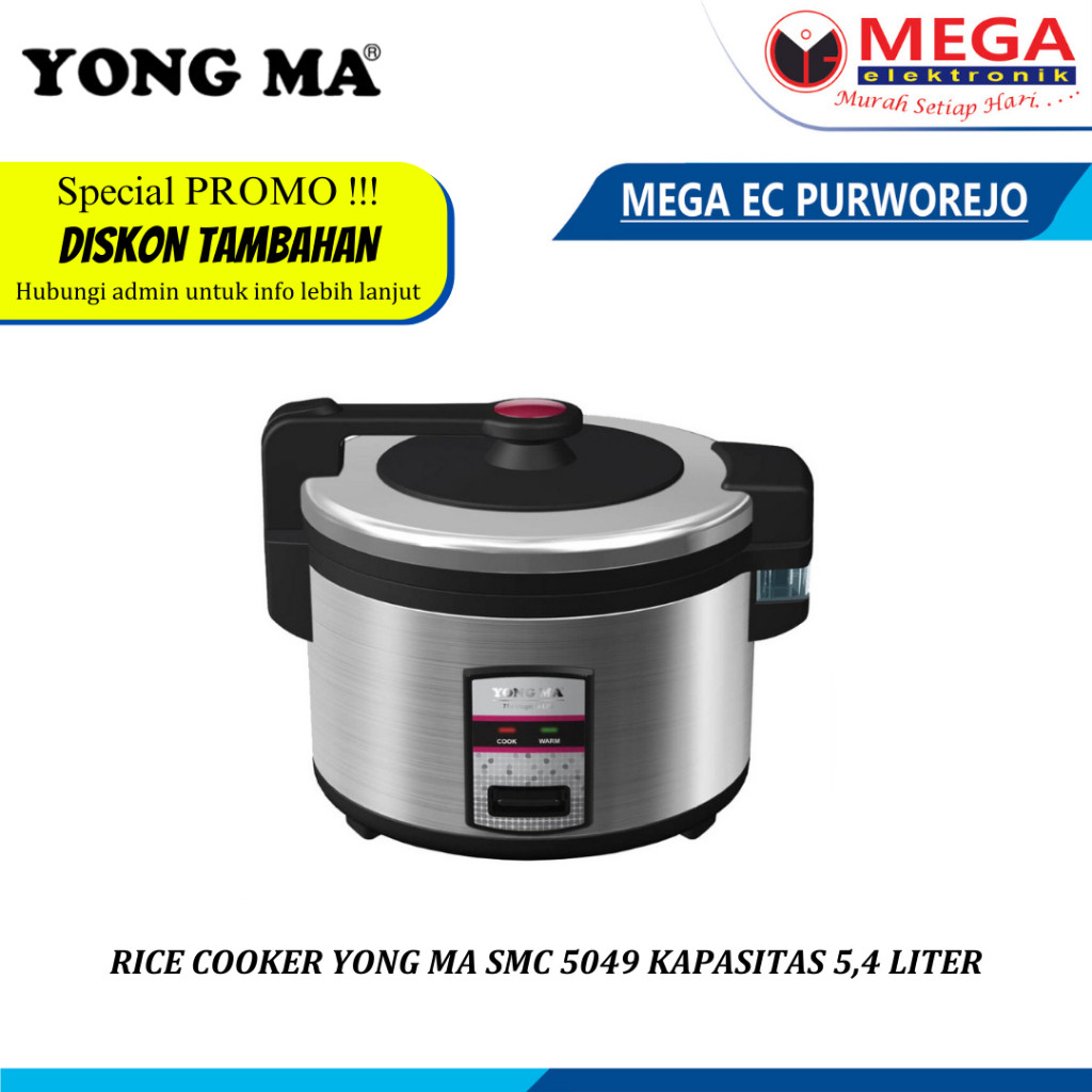 RICE COOKER YONG MA SMC 5049  KAPASITAS 5,4 LITER