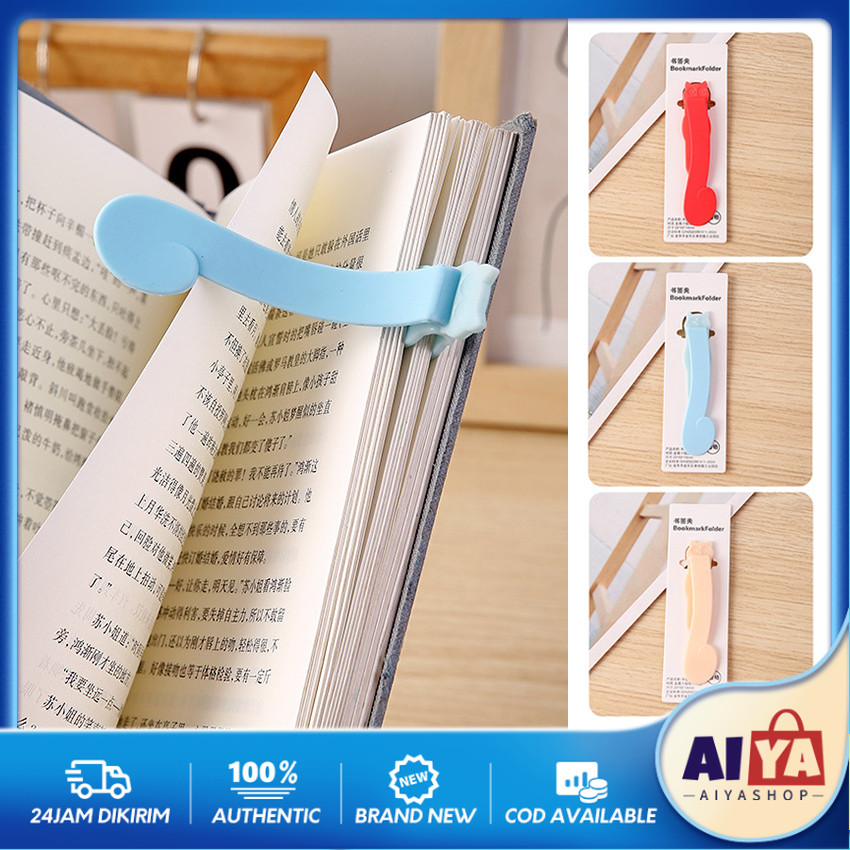 

Silicone Bookmark Paper Clip Binder Divider Pembatas Buku Penanda Buku / Paper Clip Fancy / Bookmark