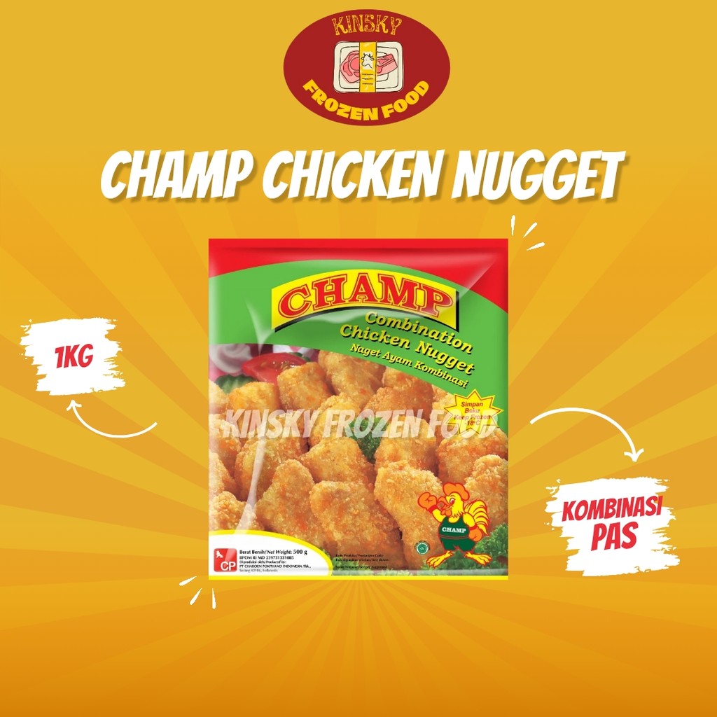 

CHAMP CHICKEN NUGGET 1KG