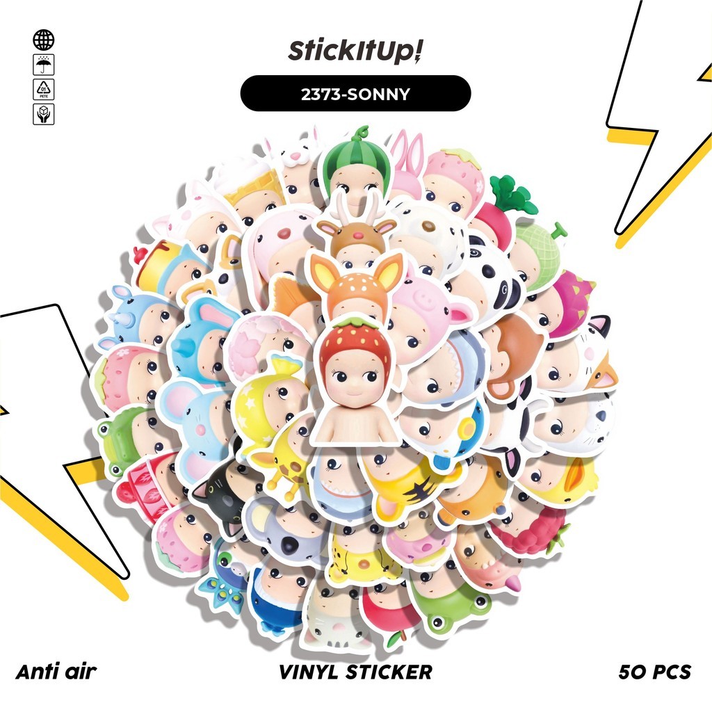 

COD✨ 50 Pcs Stiker SONNY Lucu Anti Air Untuk Dekorasi Notebook Sepeda Skateboard Handphone DIY