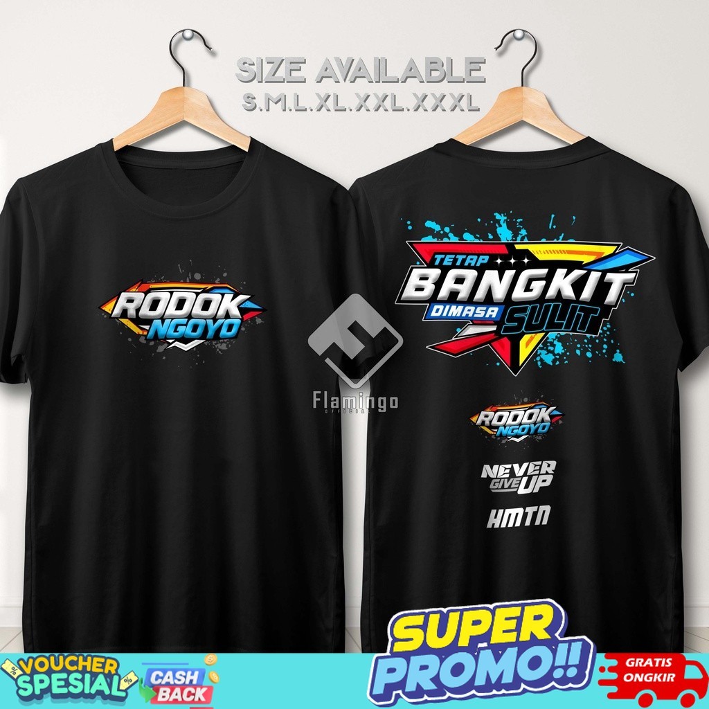 Kaos Kata Kata Racing Rodok Ngoyo Tetap Bangkit Dimasa Sulit Baju Distro Motor Herex Mletre Asek