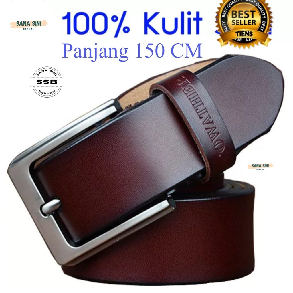 Sana Sini Berkah belt Casual Belt 3cm - Sabuk Kulit Asli 3 cm/ Gesper Kulit Pria / Sabuk Casual / Sa