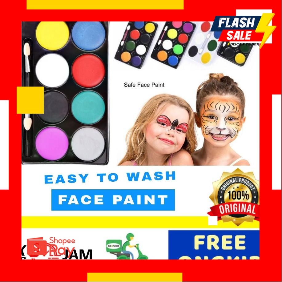 

HALOWEEN 10.10 | Obral Menarik READY! MAKEUP HALLOWEN / face painting face paint cat muka anak cat body makeup paint cat minyak