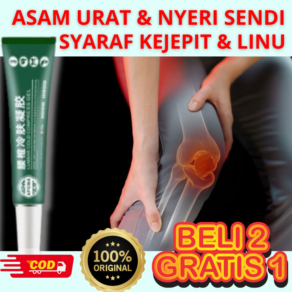 (Bisa COD) Gel pereda nyeri Lumbar Type Cold Compress Gel Cream Herbal Cina Krim Lutut Lumbar krim k