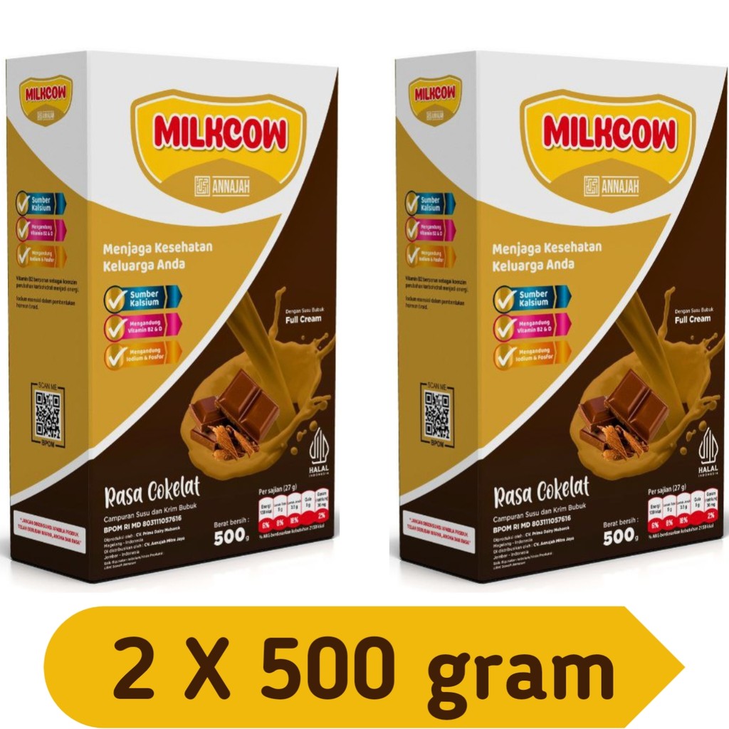 

[2 Pack] MILKCOW 2 x 500 GRAM SUSU SAPI 100% AMPUH PENGGEMUK BADAN SUSU PENAMBAH NAFSU MAKAN