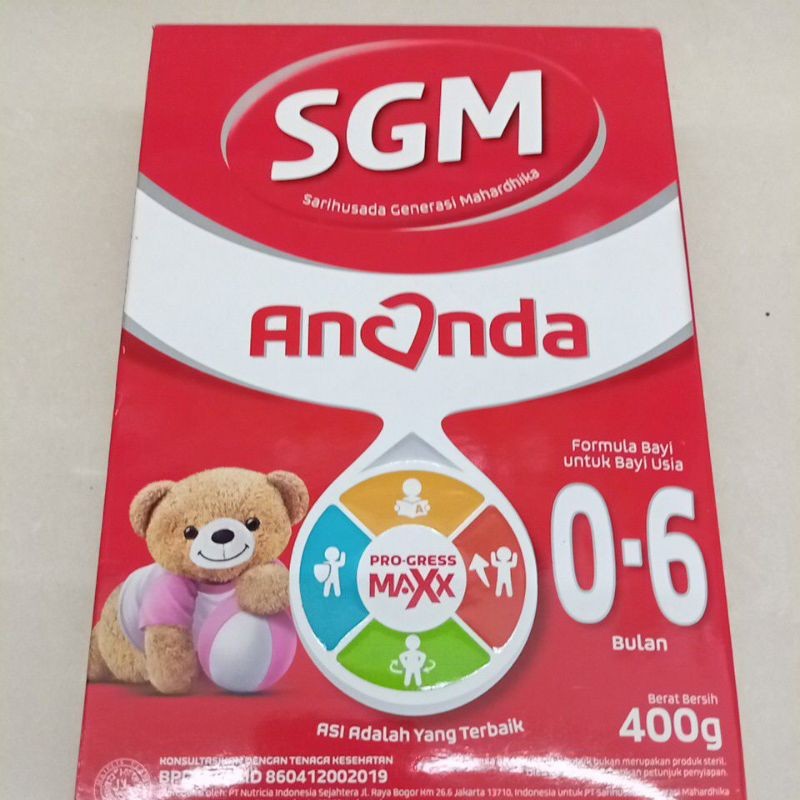 Susu SGM Ananda (0-6 Bulan) 400 Gram
