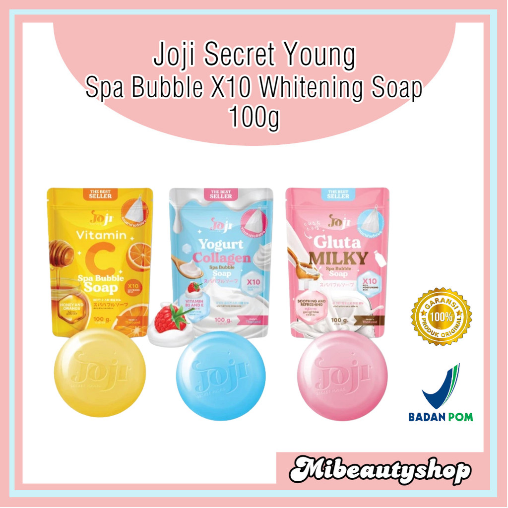 JOJI Secret Young Spa Bubble Soap / Sabun / Sabun Mandi Joji / Sabun Collagen / Whitening Soap/ 100g