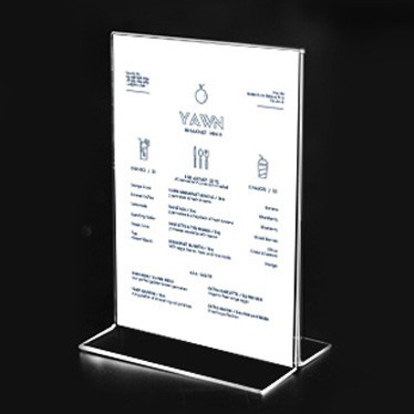 

display menu / tentcard / tempat brosur kertas A6 Best Seller