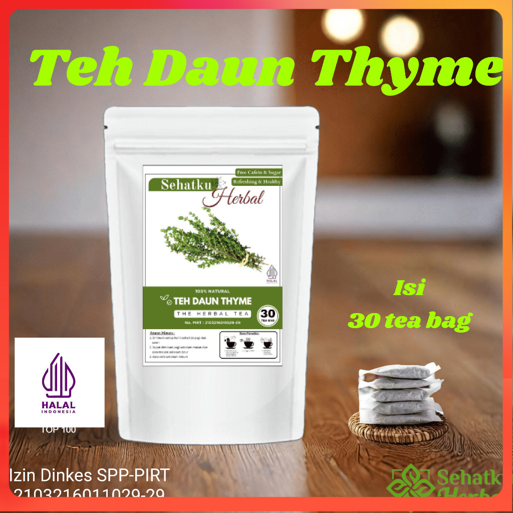 

Teh Daun Thyme isi 30 tea bag