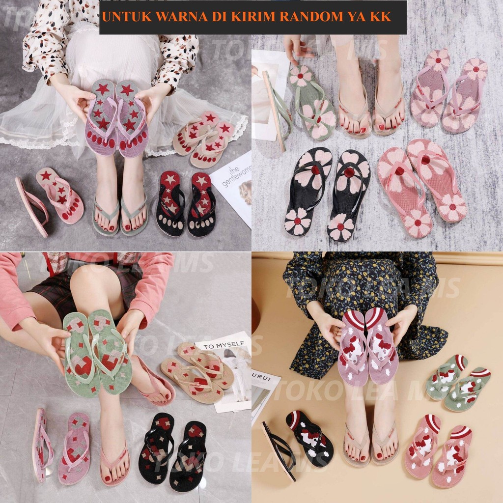 Sandal Jepit Refleksi Terapi Sandal Duri Wanita