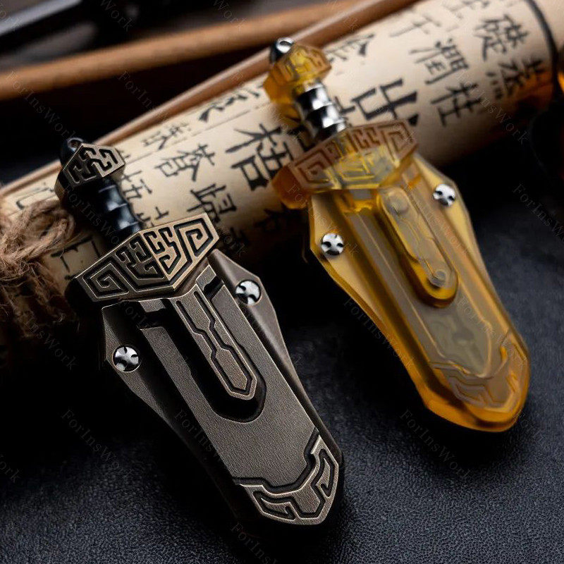 Swords Mechanical Magnetic Push Slider Metal Toys Decompression Fidget Toys