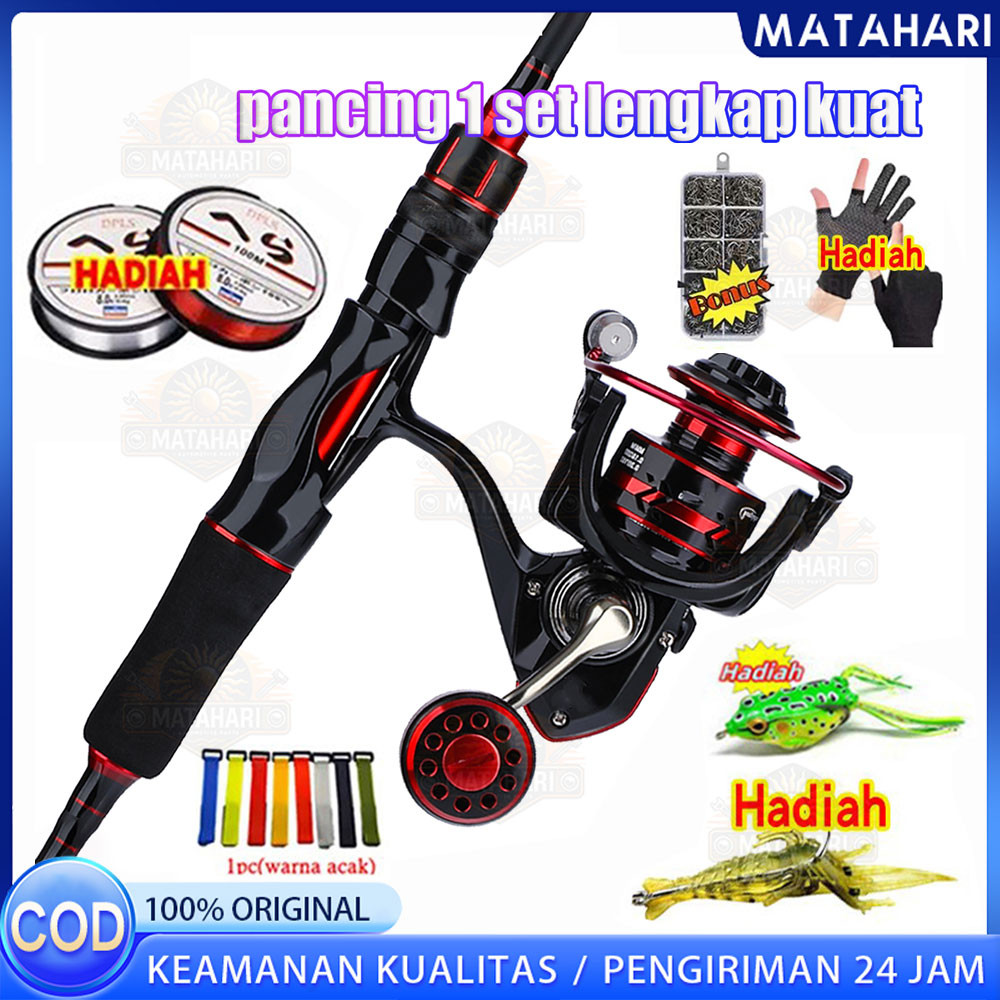 Joran Pancing Set pancing 1 set murah Pancing 1.8M / 2.1M joran Pancing dengan bahan serat karbon jo