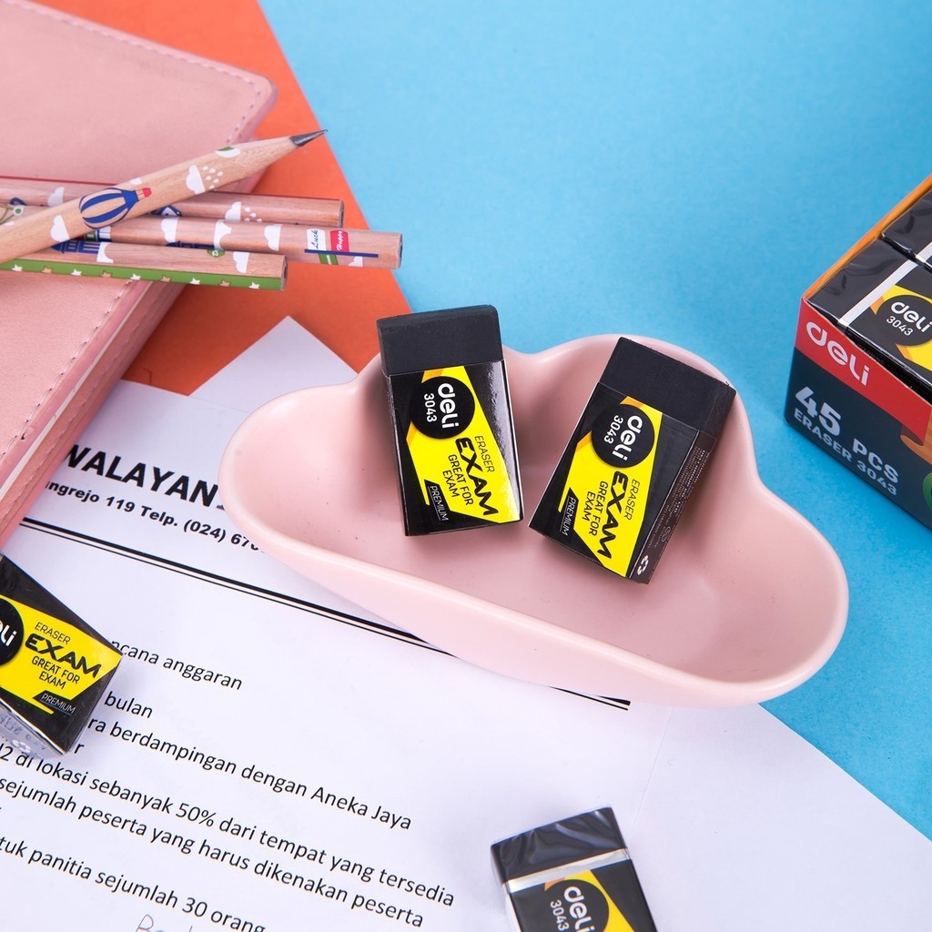 

Penghapus Pensil DELI Exam Eraser Hitam - E3043