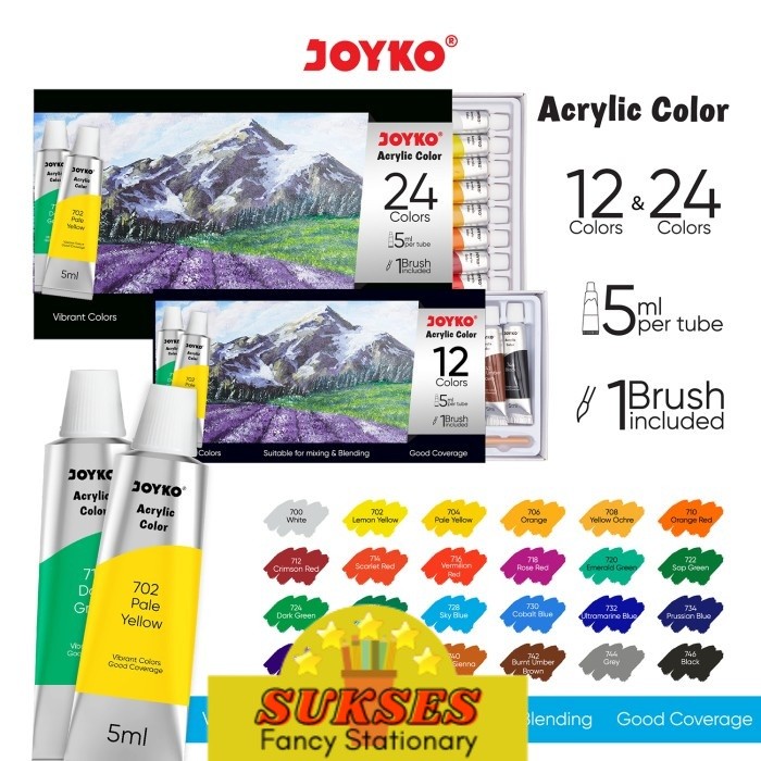 

Cat Akrilik Acrylic Color Joyko ACC-5ML