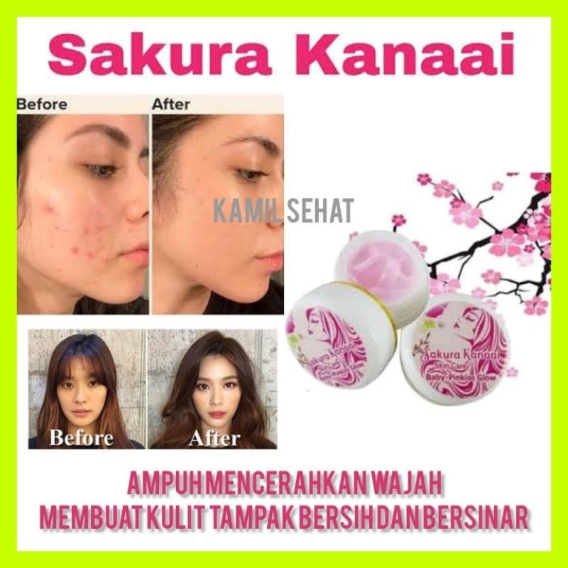 Cream pemutih wajah glowing sakura kanai pemutih glowing bpom cream pemutih wajah