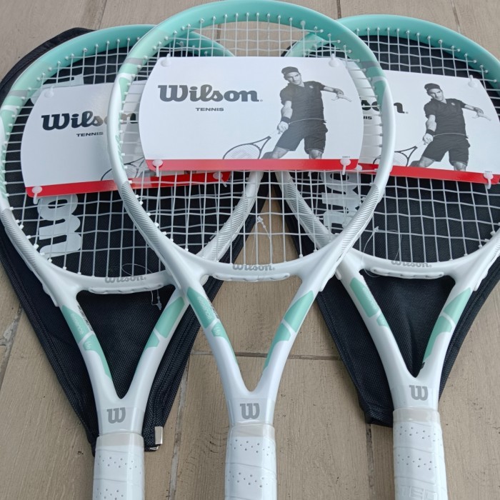 Raket Tennis Wilson Essence Lite Mint White Raket Racket Wilson