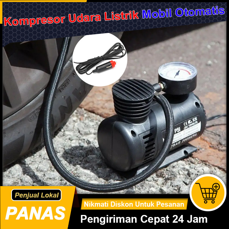Mini Compressor 12V Electric Pump  Portabel 300PSI Pompa Ban Mobil Elektrik