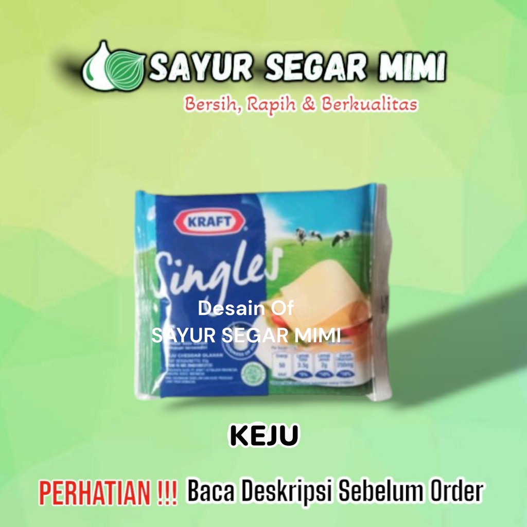 

KRAFT Keju Singles Isi 5 Lembar - Sayur Segar Mimi